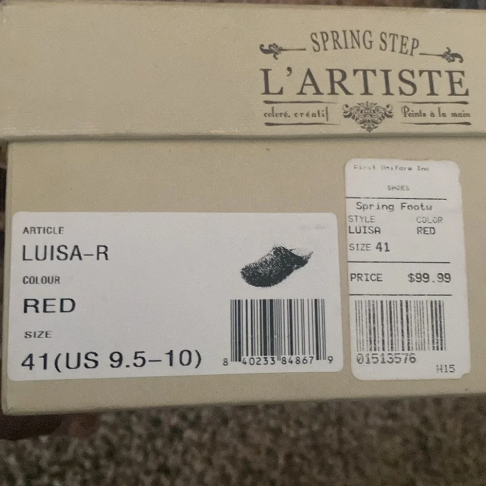 L’artiste red mules - Picture 6 of 6